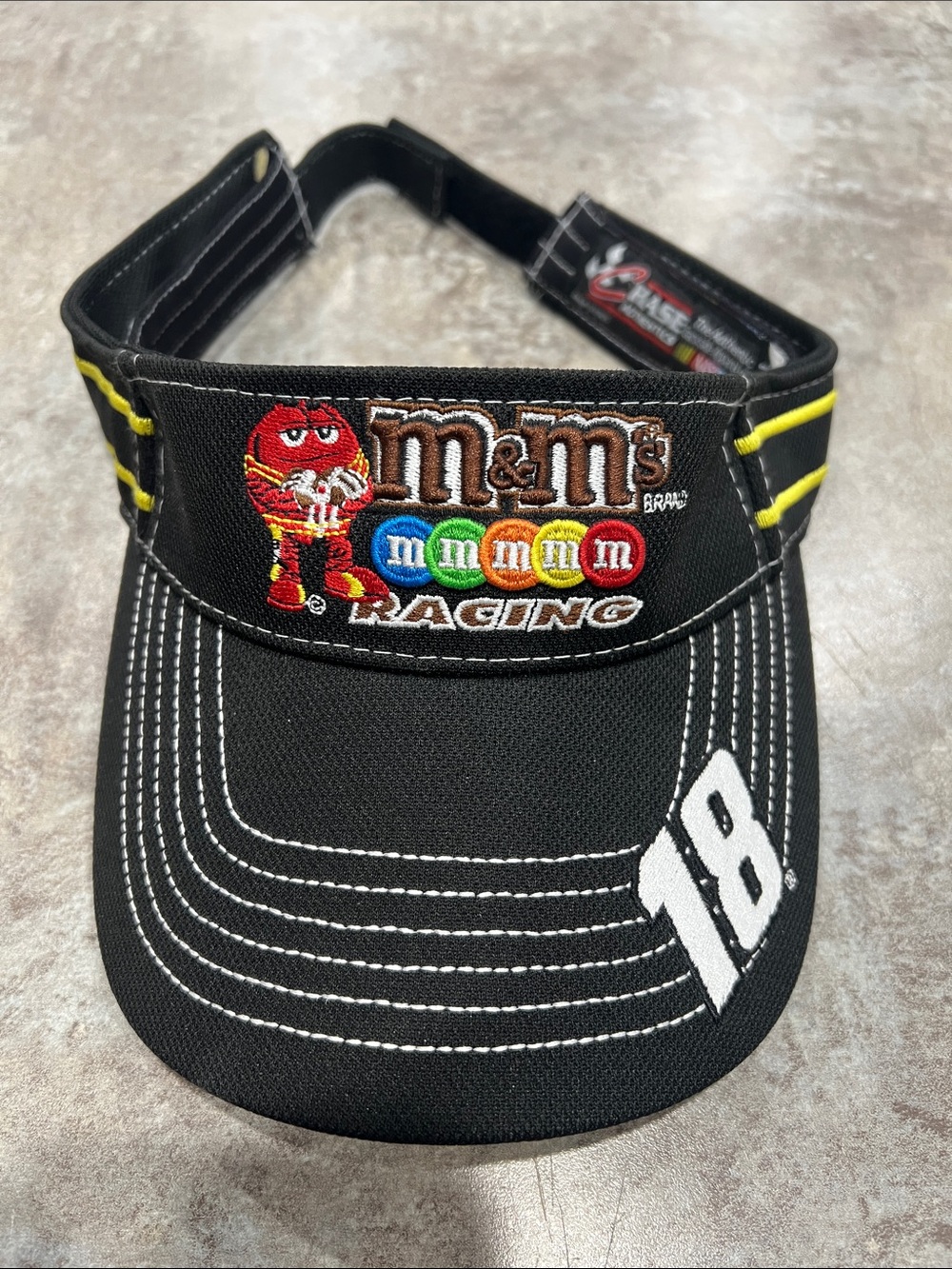 M&M's Racing Black Visor with Number 18